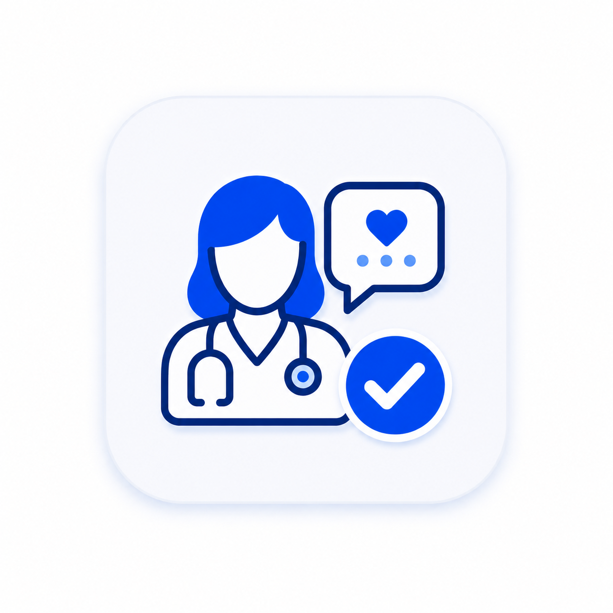 Real nurse practitioner helping with GLP icon
